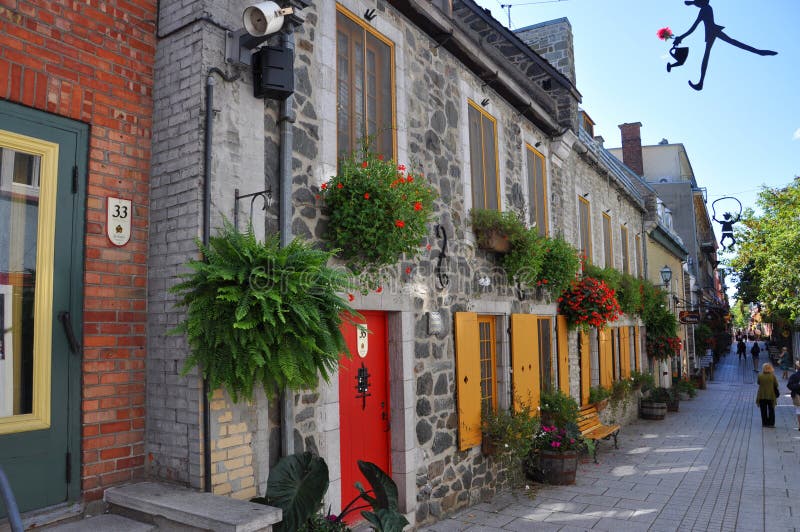 Rue du Petit-Champlain, Quebec City, Kanada royaltyfri bild Rue du Petit-Champlain, Quebec City, Kanada royaltyfri bild