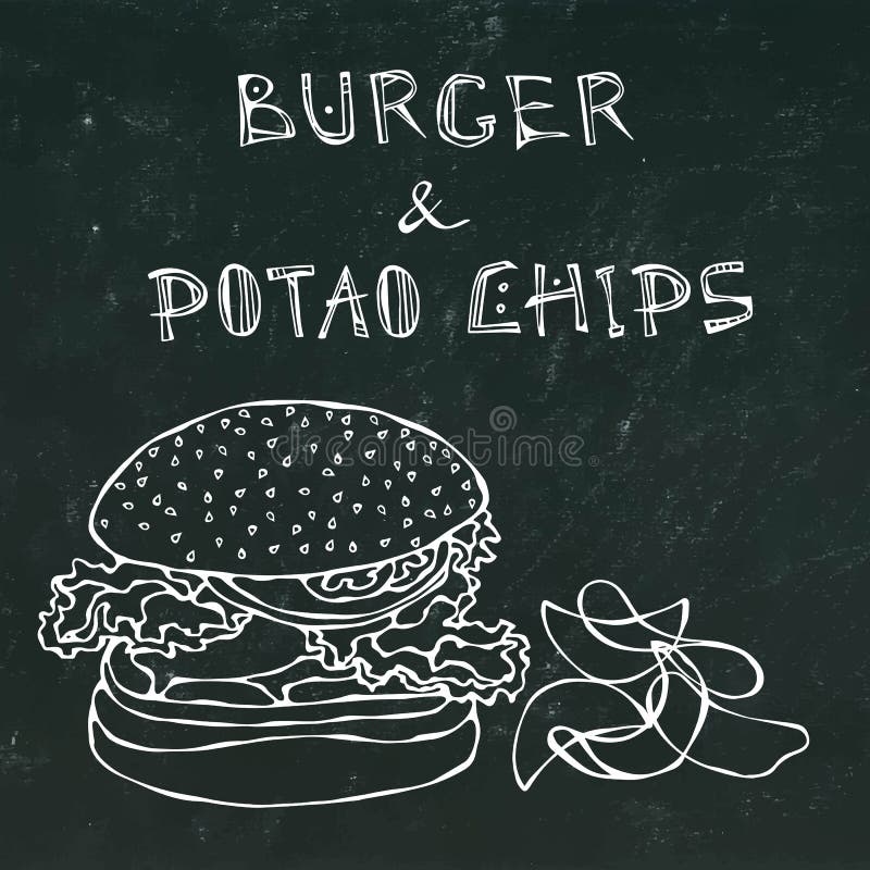 Den stora hamburgaren eller ostburgaren, öl rånar eller halv liter- och potatischiper Hamburgarelogo Isolerat på en svart svart t vektor illustrationer Den stora hamburgaren eller ostburgaren, öl rånar eller halv liter- och potatischiper Hamburgarelogo Isolerat på en svart svart t vektor illustrationer