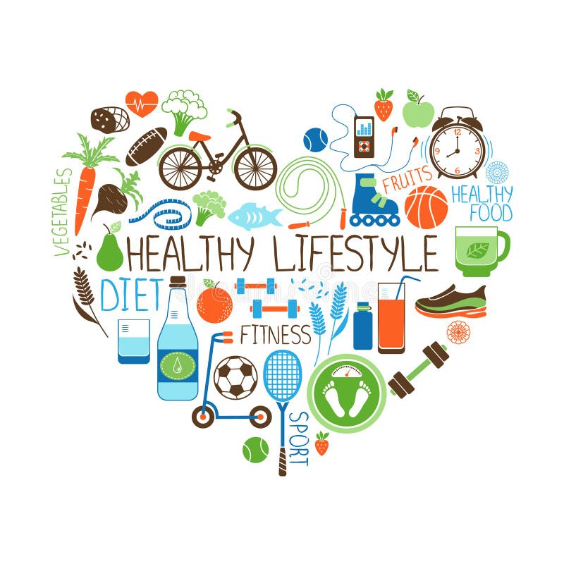 Den sunda livsstilen bantar och konditionhjärtatecknet