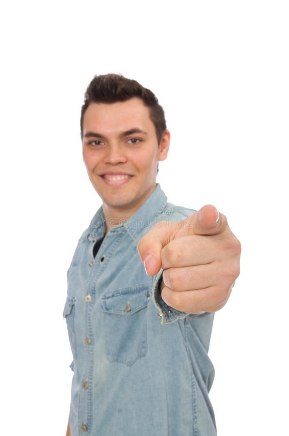 Den unga manliga studenten som isoleras p? vit arkivbild Den unga manliga studenten som isoleras p? vit arkivbild
