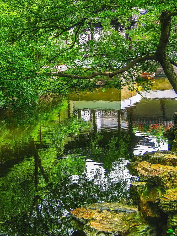Den ödmjuke administratören suzhou jiangsu china royaltyfri bild