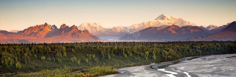 Denali pasmo Mt McKinley Alaska Północna Ameryka zdjęcia royalty free Denali pasmo Mt McKinley Alaska Północna Ameryka zdjęcia royalty free