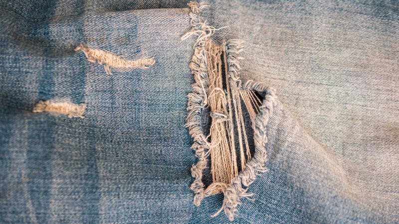Denim Background in Blue Fabric with Distressed Takani. Blue Ripped ...