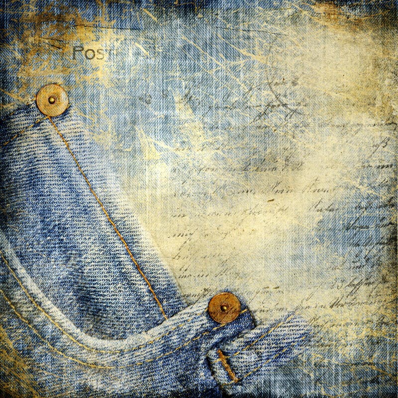 Denim dell'annata illustrazione di stock