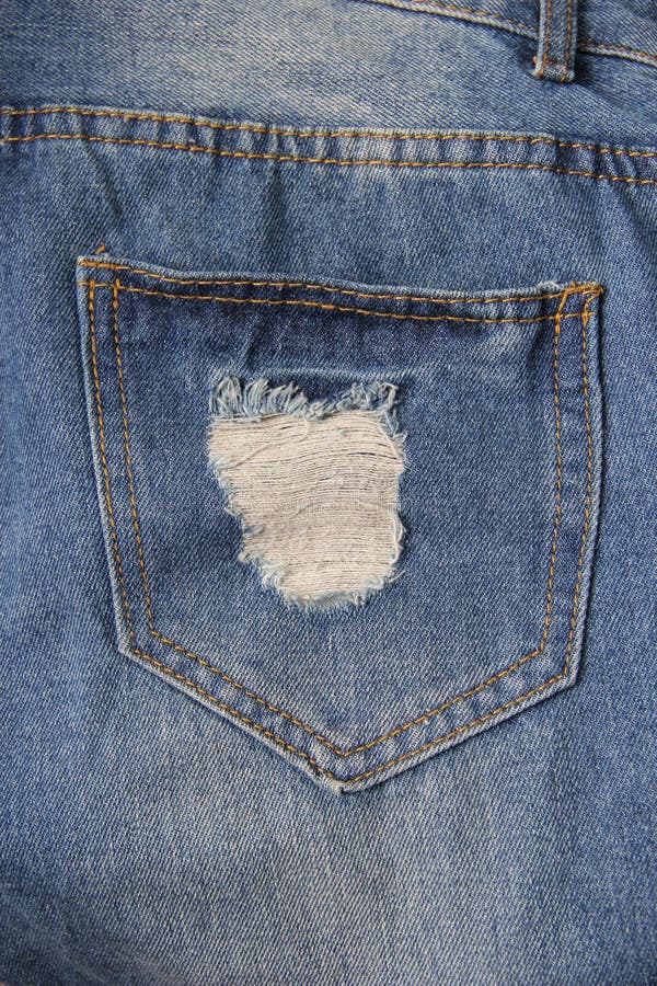 Denim Jeans Broken Fabric Texture Stock Photo - Image of jeans ...