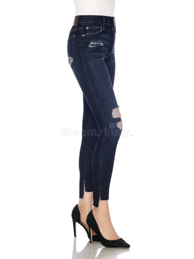 Denim Jeans Denim High Waist Hose Slim Fit Jeans, Skinny Fit Jeans ...