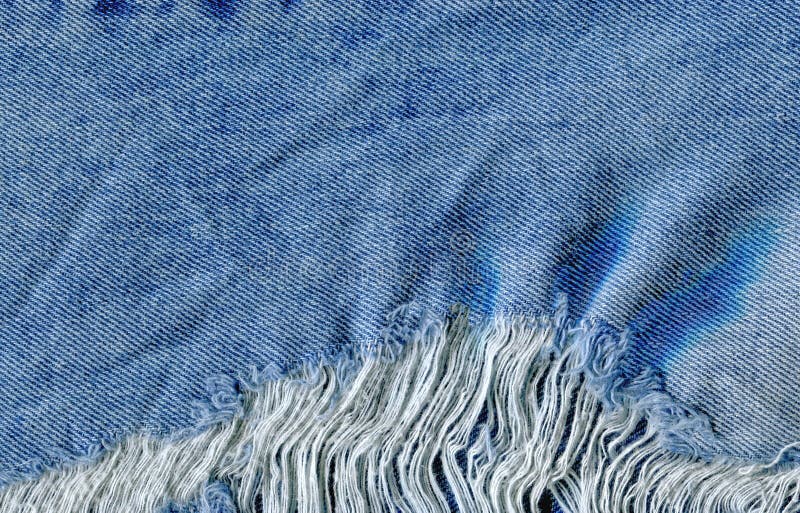 Hole and Threads on Denim Jeans Stock Image Image of casual, cotton