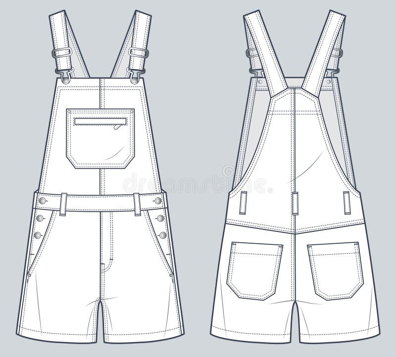 Short Dungarees Stock Illustrations – 10 Short Dungarees Stock ...