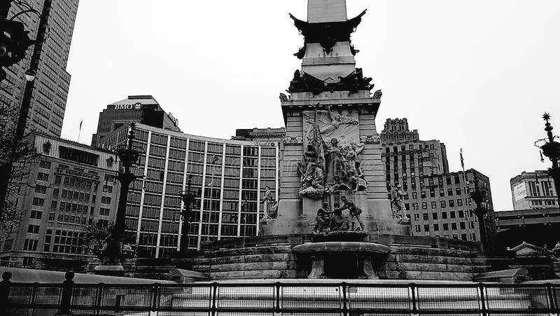 Denkmal-Kreis in Indianapolis Indiana stockfotografie Denkmal-Kreis in Indianapolis Indiana stockfotografie