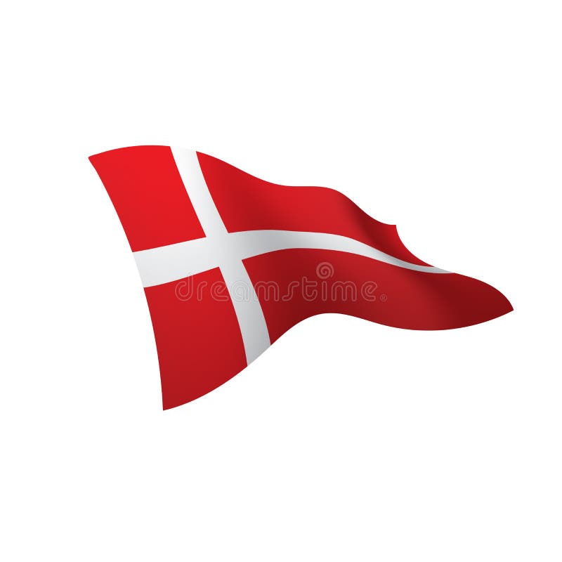 Denmark Flag, Vector Illustration Stock Vector Illustration of europe