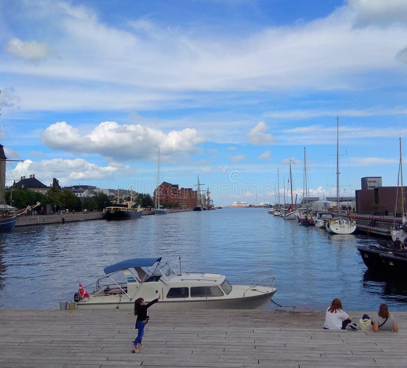 Denmark, Copenhagen, Ofelia Plads, view of the Honsebrolobet 9.08.2019. Denmark, Copenhagen, Ofelia Plads, view of the Honsebrolobet 9.08.2019