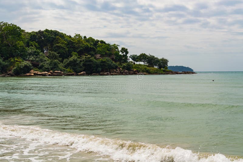 Denny brzeg w Sihanoukville plaży fotografia royalty free Denny brzeg w Sihanoukville plaży fotografia royalty free