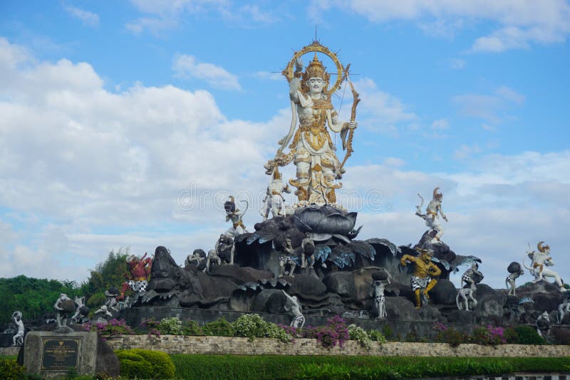 Landmark of Denpasar City (Ida Bagus Mantra Bypass Road). Editorial Stock Image - Image of monument, klungkung: 227780234