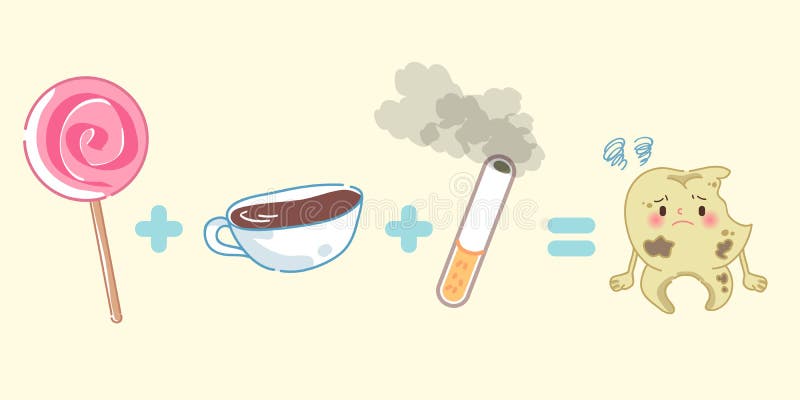 Dent avec le concept de santé illustration de vecteur Dent avec le concept de santé illustration de vecteur