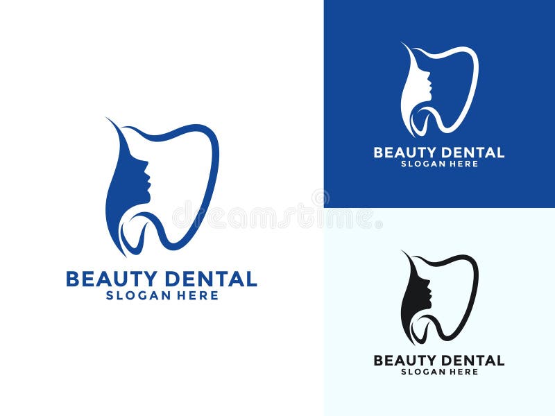 Dental Beauty Logo Design Vector Template Stock Illustration