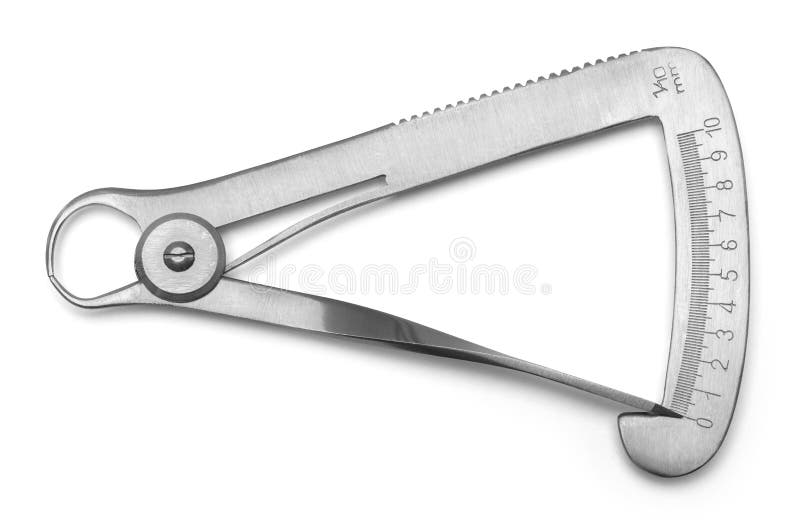 Dental Caliper on Black Background. this Instrument Has Calibrated