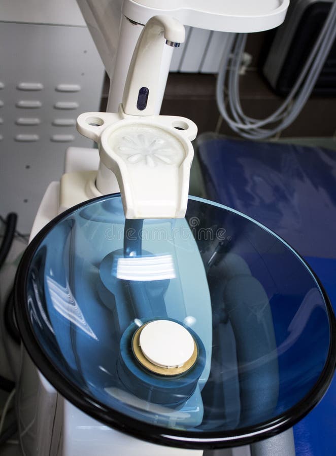 Dental chair stock photo. Image of comb, bottle, sink 100122056