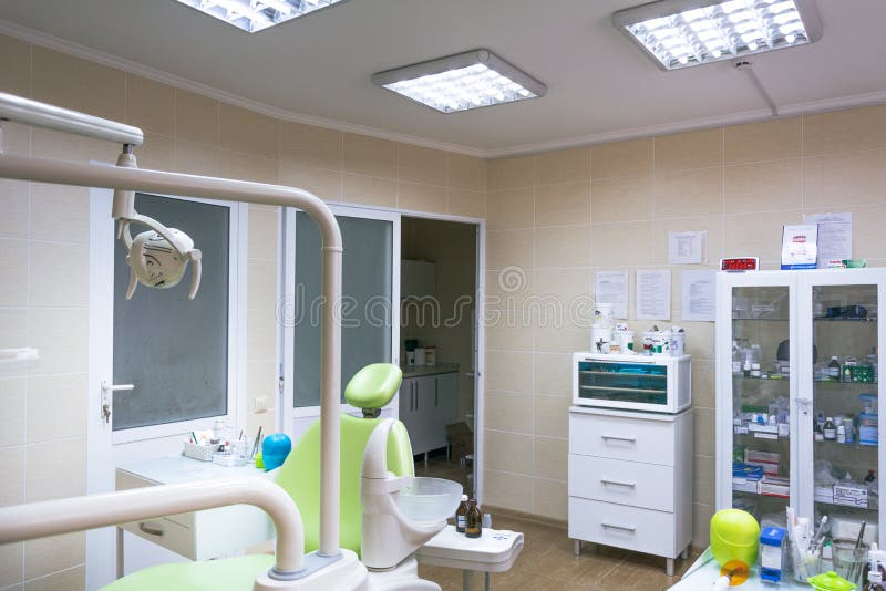 Dental clinic interior. Dentistry, medicine and stomatology concept stock photography Dental clinic interior. Dentistry, medicine and stomatology concept stock photography