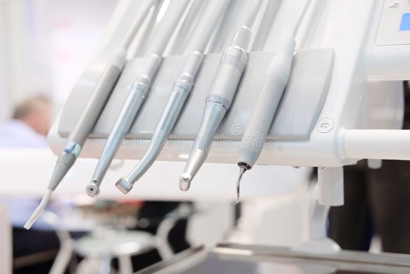 Dental Drilling Machine Close Up Stock Image Image of dentistry