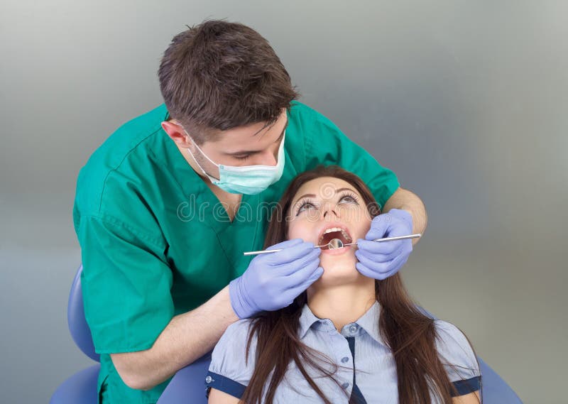 Dental examination stock image. Image of healthcare, medical 32655195