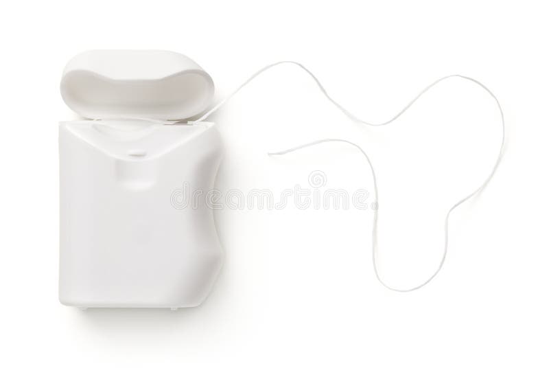 Dental Floss Container Isolated on White Background Stock Image - Image of  dentist, background: 149829435