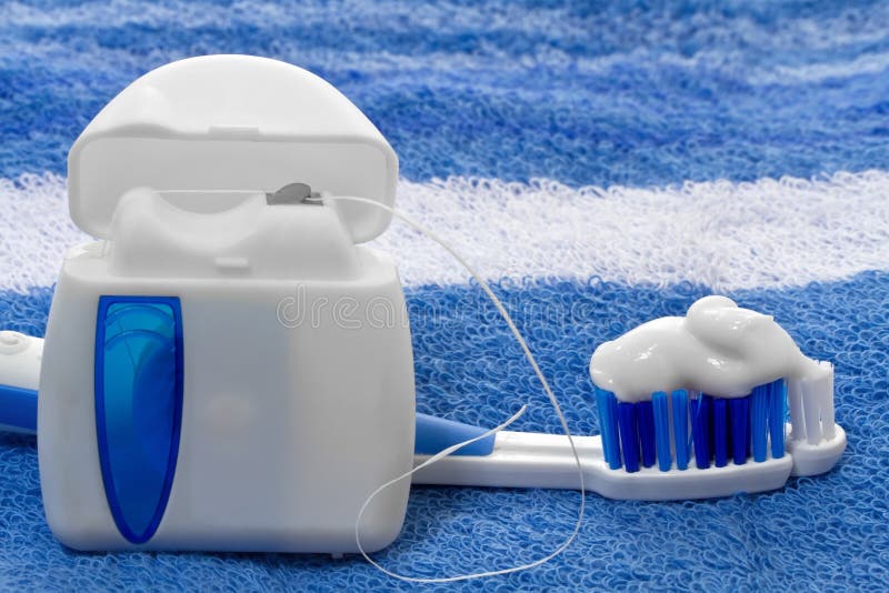 Dental Floss and Toothbrush Stock Photo Image of toothbrush, brush