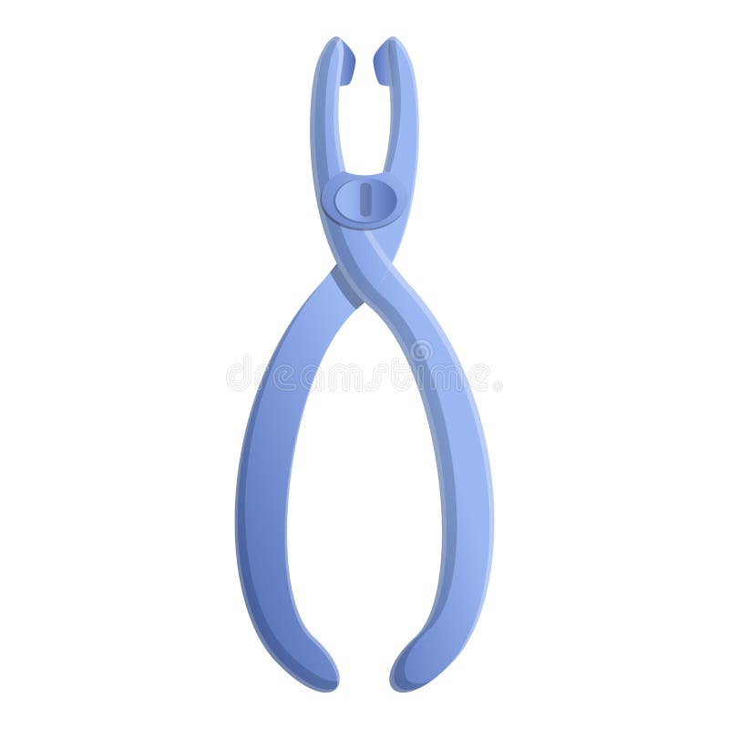 Dental Extraction Forceps And Tooth. Stock Vector Illustration of