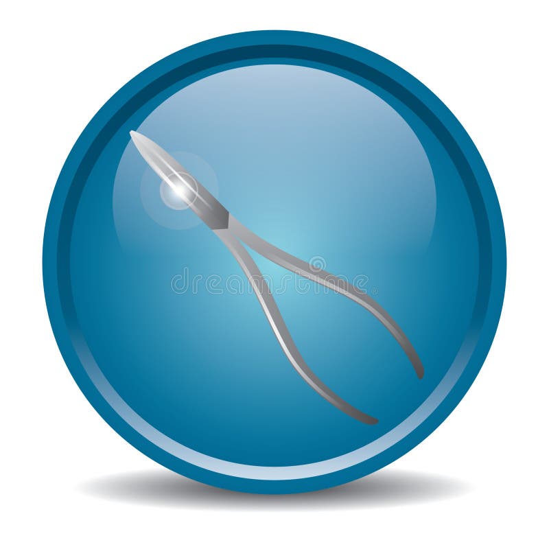 Dental Forceps. Vector Illustration Decorative Design Stock Vector