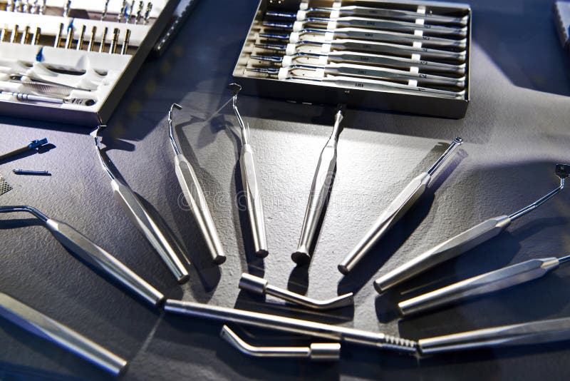 Dental implant equipment stock photo. Image of dental 218696568