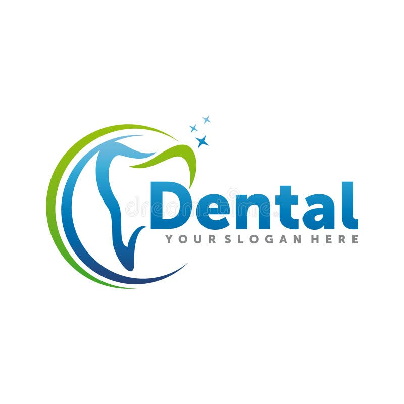 Dental Logo Design Vector royalty free illustration