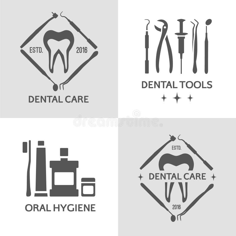 Dental logo set.