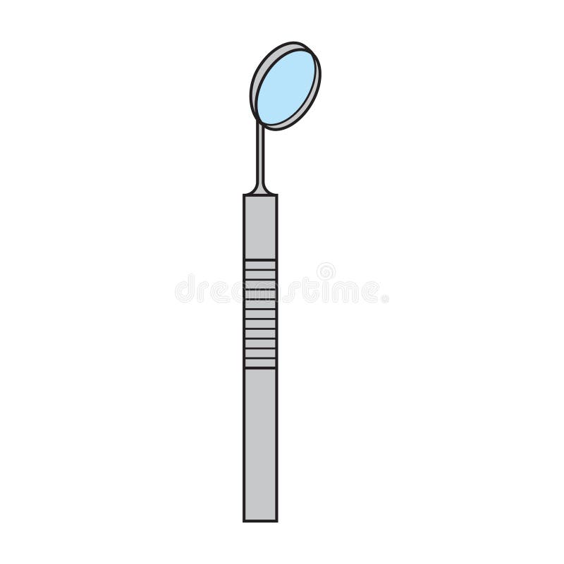 Dental Mirror. Vector Illustration Decorative Design Stock Vector Illustration of dental