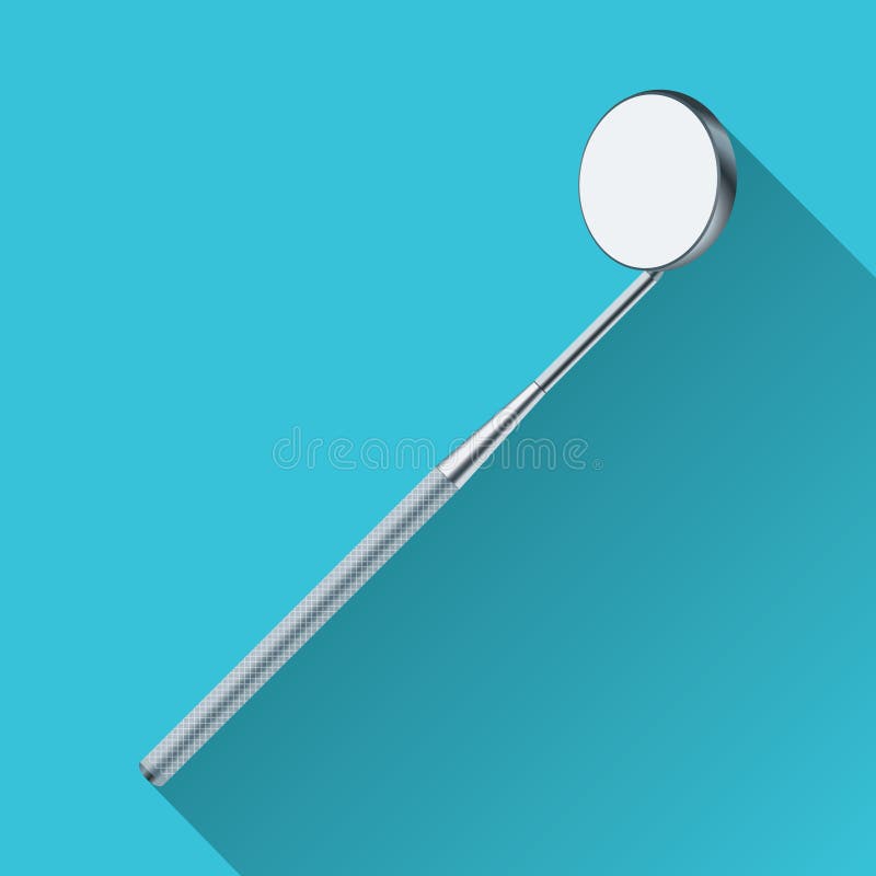 Dental Mirror. Vector Illustration Decorative Design Stock Vector Illustration of tool, tooth