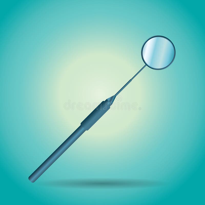 Dental Mirror. Vector Illustration Decorative Design Stock Vector Illustration of equipments