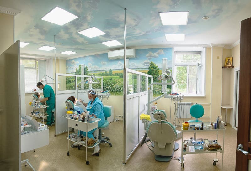 Dental office editorial stock image. Image of dentist 77564364