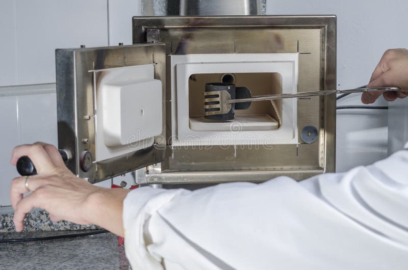 Dental preheating furnace. stock photo. Image of sintering 65073738