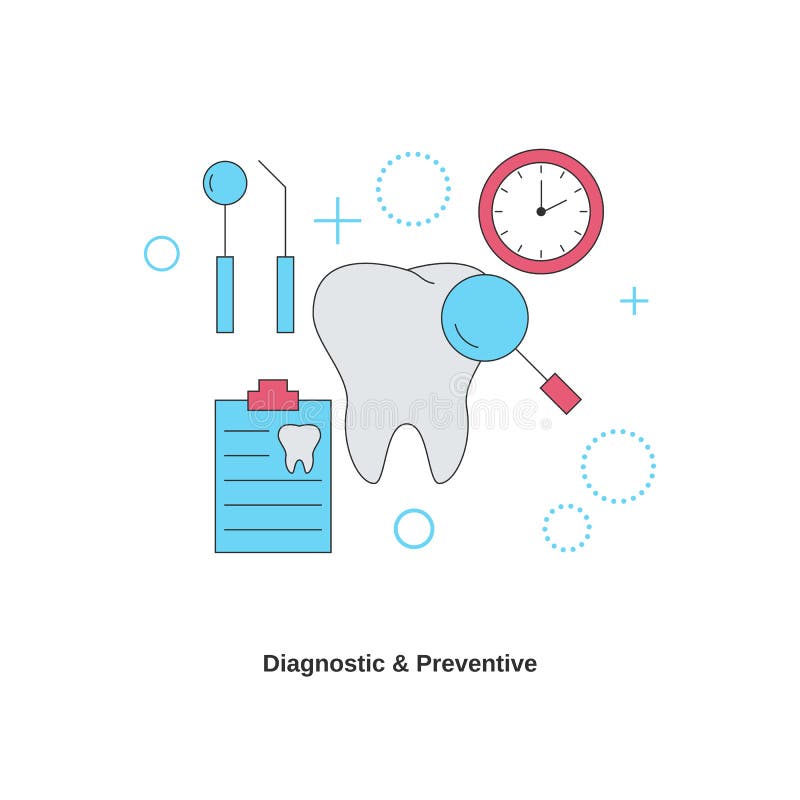 Dental Services banner stock vector. Illustration of flat 104879767