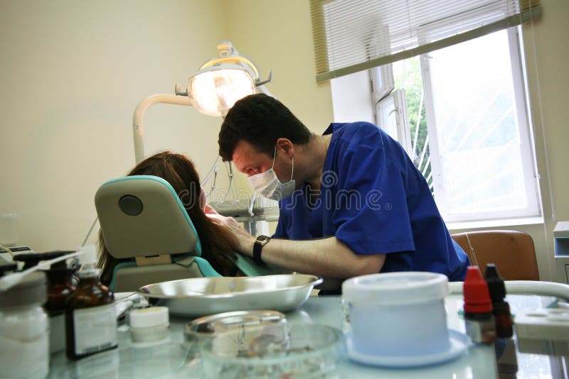 Dental surgery office stock image. Image of white, dental 532427