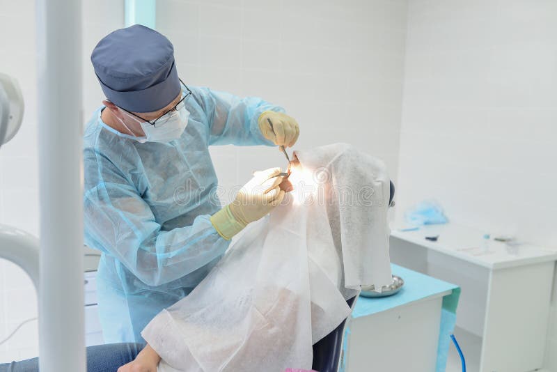 Dental Surgery Operation in Modern Dentist Clinic Stock Photo Image of jobs, examining 101241016