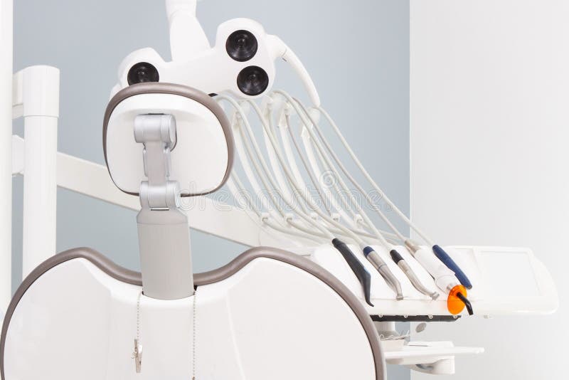 Dental Tools and Accessories Used by Dentists in Office Stock Image