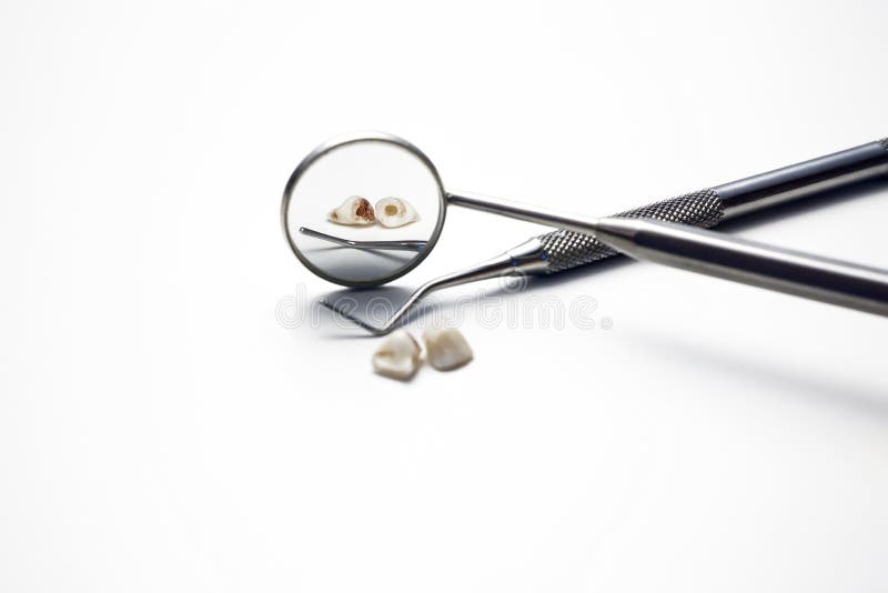 Dental Tools and Remove Teeth at Clinic on White Stock Photo Image of blood, health 96890746