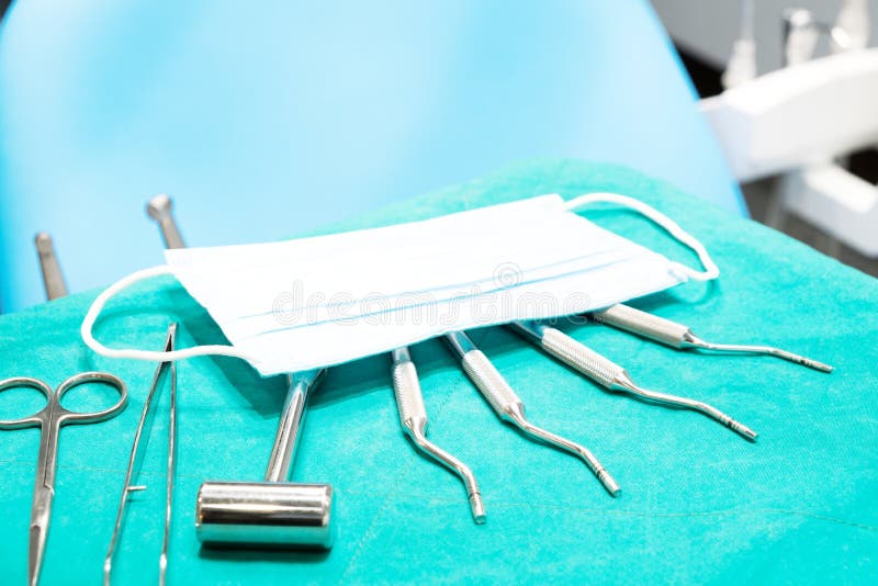 Dental tools surgical kit. stock photo. Image of stainless 108609740