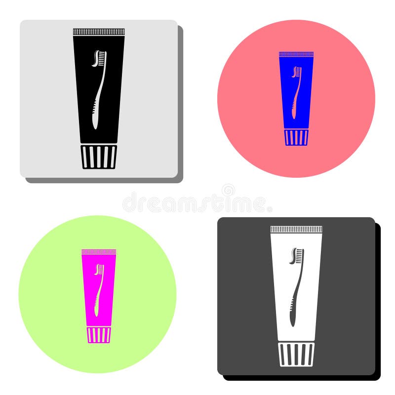 Dental toothpaste. flat vector icon royalty free illustration