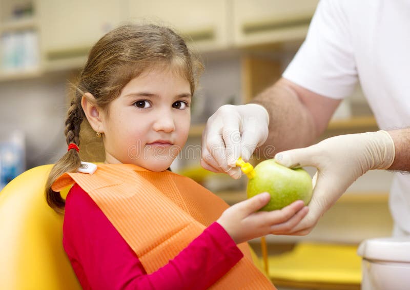 Dental visit stock photo. Image of medicine, hand, girl 28224734