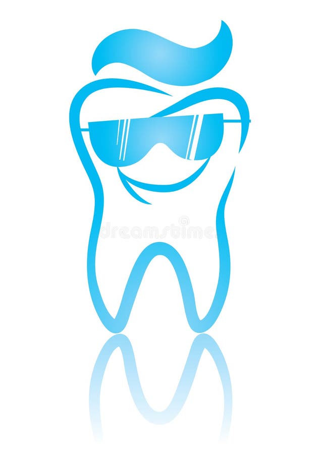 Dente e glassea frescos ilustração stock Dente e glassea frescos ilustração stock