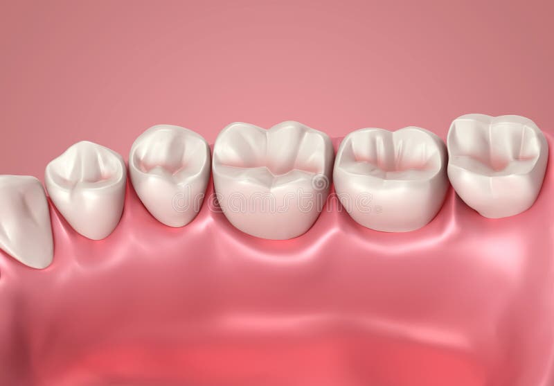 Download Dentes 3D Ou Ascendente Próximo Do Dente Ilustração Stock - Ilustração de vermelho, fundo: 26519782