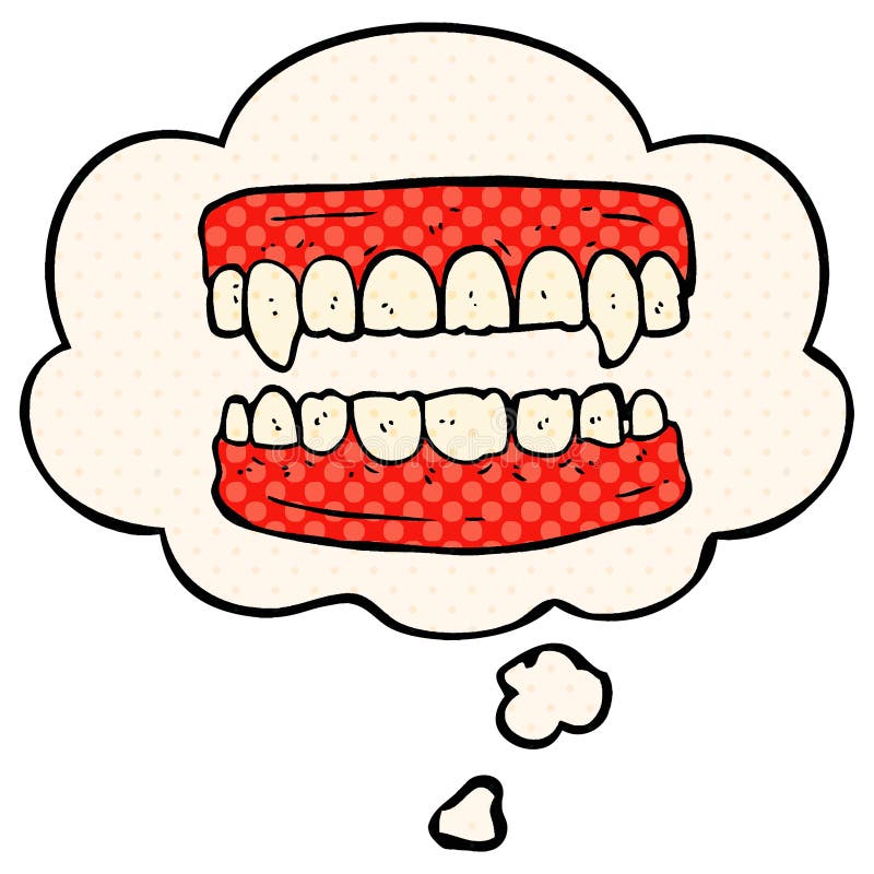 Uma Linha De Gradação Criativa E Quente Desenhando Desenhos Animados Dentes  De Vampiro Ilustração do Vetor - Ilustração de gradiente, dentes: 153113913