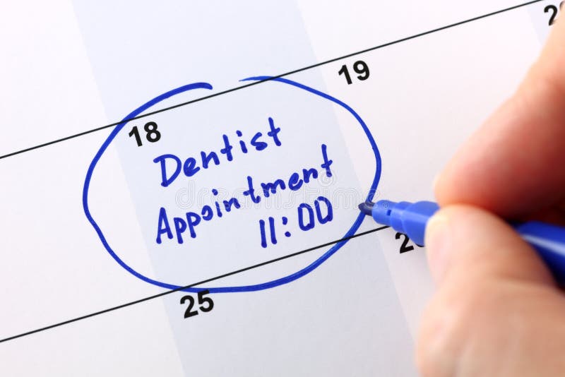 Dentist appointment royalty free stock images