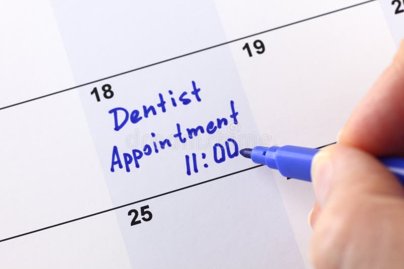 Dentist appointment royalty free stock images