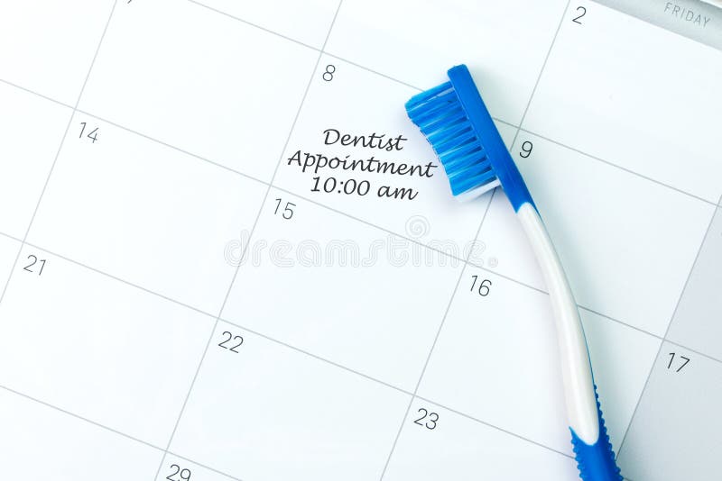 Dentist appointment reminder royalty free stock photography